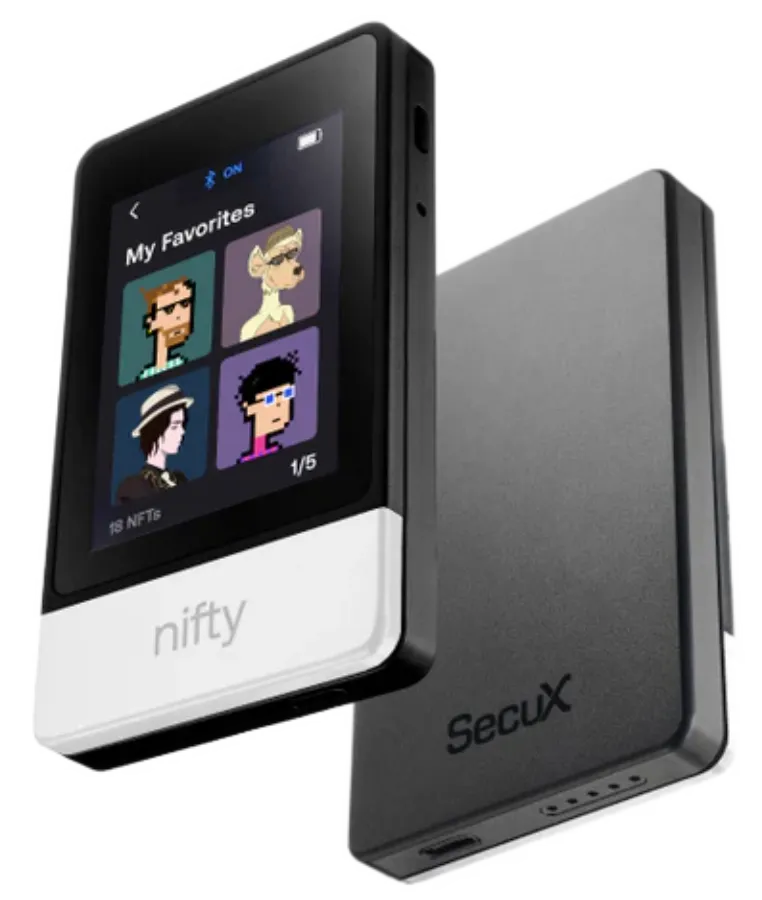 SecuX Nifty crypto wallet depiction