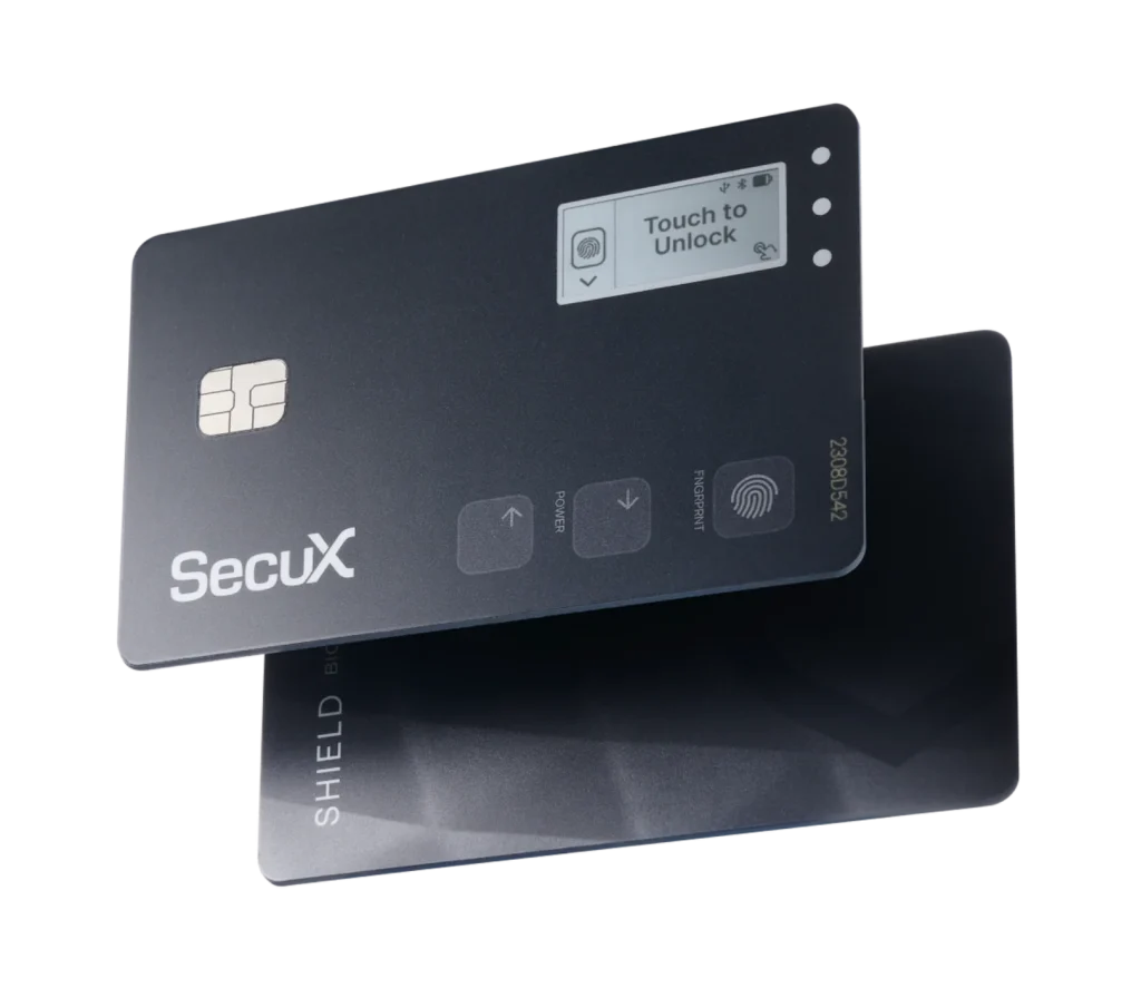 SecuX BIO crypto wallet depiction
